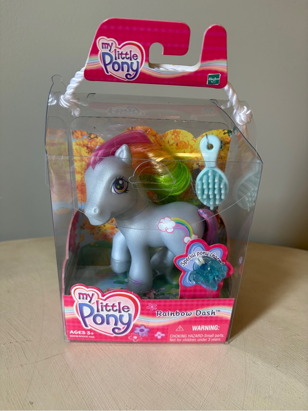 My Little Pony Rainbow Dash G3 Light Blue Body with Rainbow Mane and Blue Brush